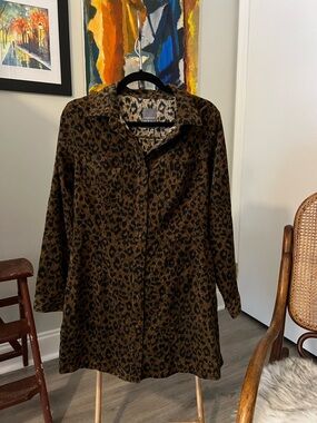 Primark Leopard Print Button Up Dress